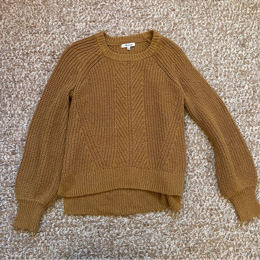 madewell balloon sleeve sweater size small